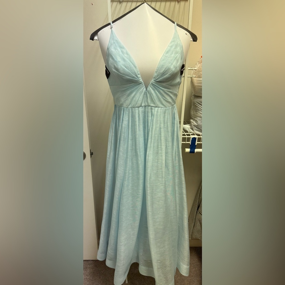 Zimmermann Light Blue Midi Dress